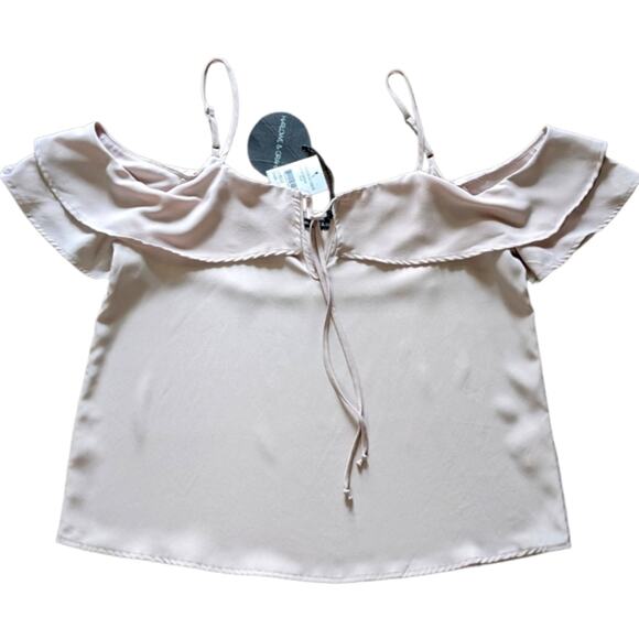 Harlowe & Graham cold shoulder top pink size L NWT - Picture 1 of 7